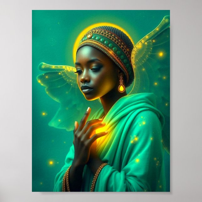 Lindo Poster do Anjo Radiante (Frente)