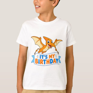 Lindo Pterodáctilo É Meu Aniversário Camiseta Infa