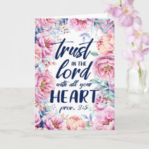 Lindo Quadro Floral   Cartão com Versículo da Escr