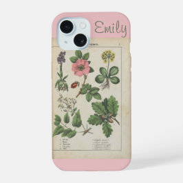 Lindo Vintage de Flor Silvestre Rosa Personalizado