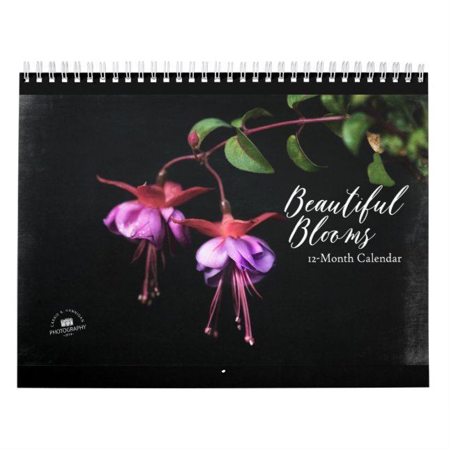 Lindos Blooms Calendário de 12 Meses (Capa)