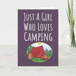 Lindos Cartões Cor-de-Rosa de Acampamento Para Beb