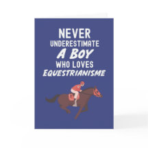 Lindos Cartões de Equestre Azul Marinho para Bebês