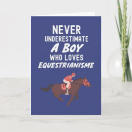Lindos Cartões de Equestre Azul Marinho para Bebês
