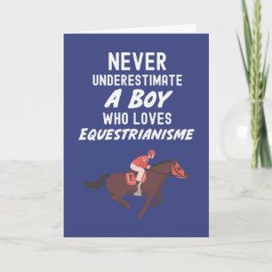 Lindos Cartões de Equestre Azul Marinho para Bebês