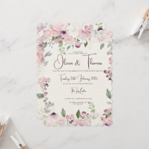 Lindos Convites De Casamento Floral