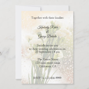 Lindos convites para o casamento de flores de Tube