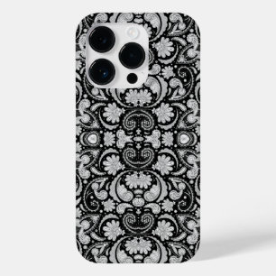Lindos padrões paisley preto e branco vintage