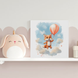 Lindos Quarto de Bebê Raposinha em Aquarela Flutua