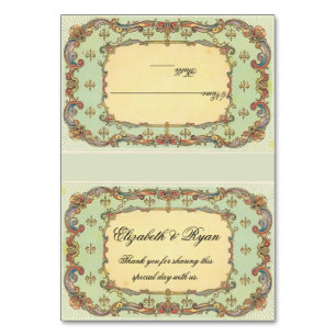 Lindos, Vintage, Cartões de lugar personalizados n