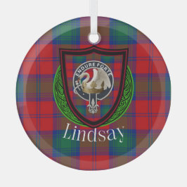 Lindsay Scottish Clan Tartan & Crest