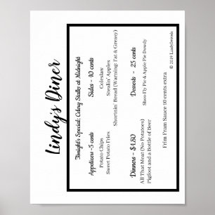 Lindy's Diner Poster