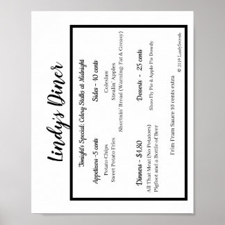 Lindy's Diner Poster