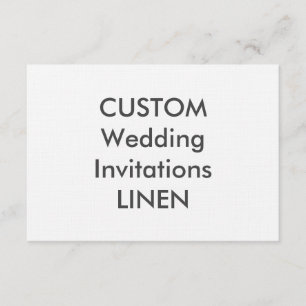LINEN 100lb Convites para casamento de 6,25" x 4,5