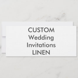 LINEN 100lb Convites para casamento de 9,25" x 4"