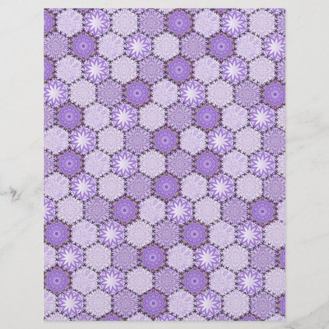 Linen Finish paper Patchwork lilac / roxo (Frente)