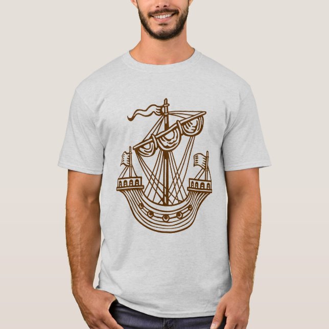 Linfhad (navio heráldico) - T-Shirt da Noz (Frente)