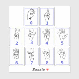 Língua de Sinais Americana, Aprenda os adesivos co