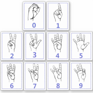 Língua de Sinais Americana, Aprenda os adesivos co