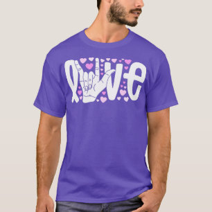 Linguagem de Sinais Camisa Amor Camisas ASL São Me