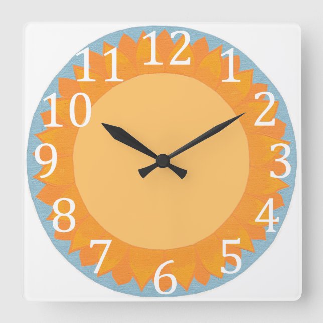 Lingueiro grande, relógios de parede florais (Frente)