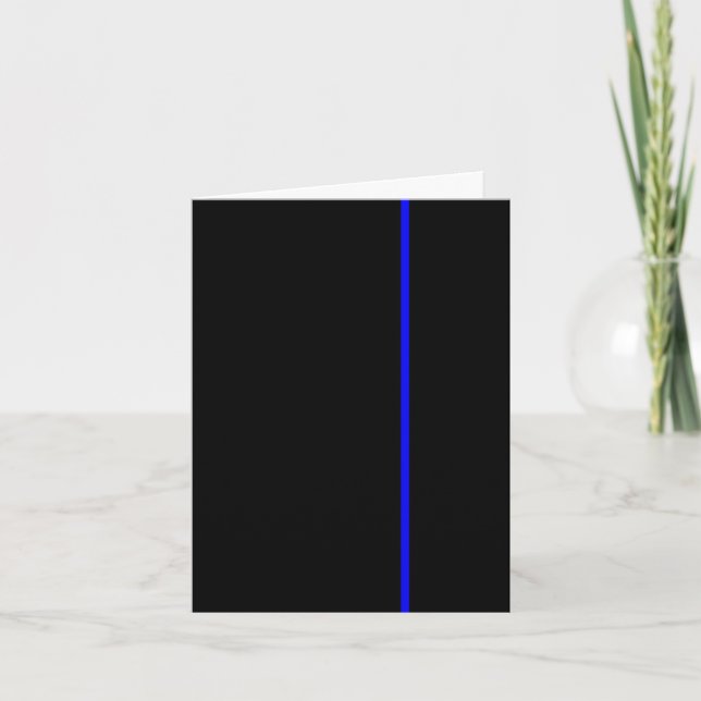 Linha azul fina convite (Frente)