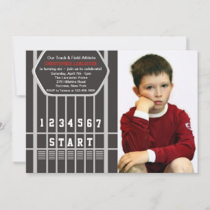 Linha convite do começo do atletismo da foto