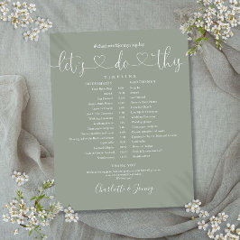 Linha Cronológica de Programação de Casamento de S