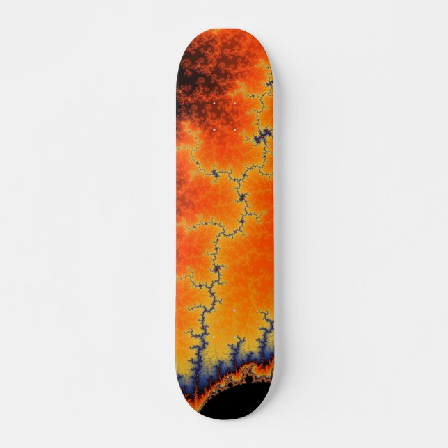 Linha de Falha em Chamas Skateboard (Frente)