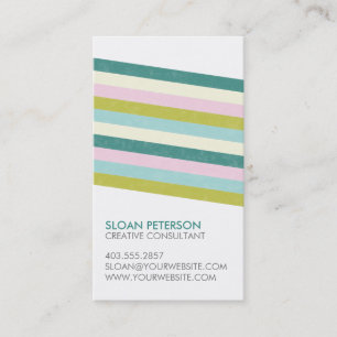 Linha diagonal cartão de visita
