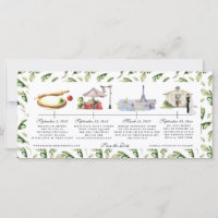 Linha do Tempo Aquarela Casamento Salve a Data