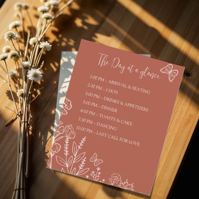 Linha do tempo de casamento das Flores de Prados (Criador carregado)