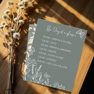 Linha do tempo de casamento das Flores de Prados