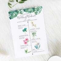 Linha do Tempo de Fim de Semana de Casamento de De