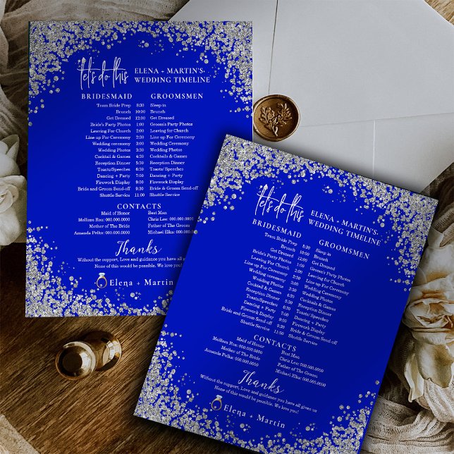 Linha do tempo do Dia de Casamento do Script Azul  (Criador carregado)