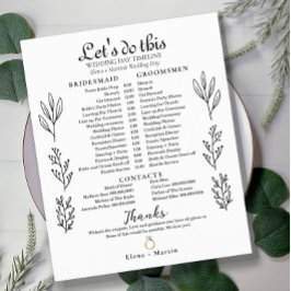 Linha do tempo mínimo de noivado