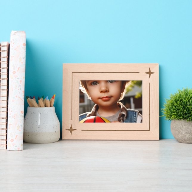 Linha e estrelas modernas simples (Simple Modern All-Occasion Picture Frame
)