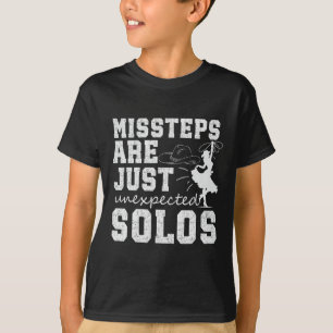 Linha Engraçada Camisa Dançarina Linha Dançarina L
