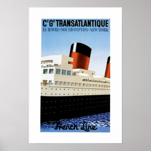 Linha francesa Midships poster