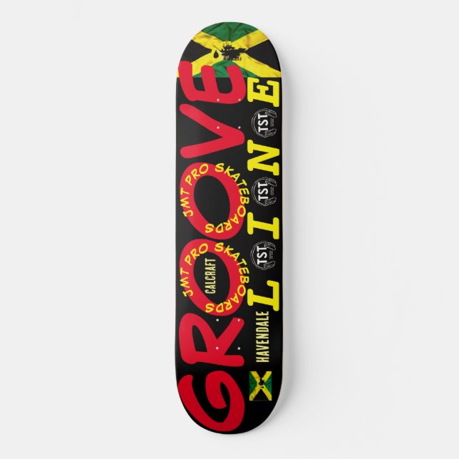 LINHA GROOVE 8 1/4" Deck de Skateboard (Frente)