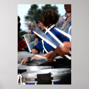 Linha poster do cilindro