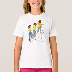 Linha t-shirt da dança