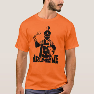 Linha t-shirt do cilindro da banda do LHS