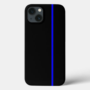 Linha vertical fina azul no preto