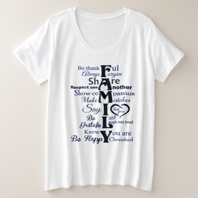 Linhas da família T-Shirt (Frente do Design)