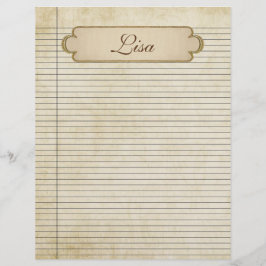 Linhas de papel Vintage