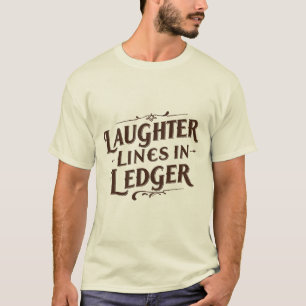 Linhas de riso no Razão Engraçado T-Shirt Contabil