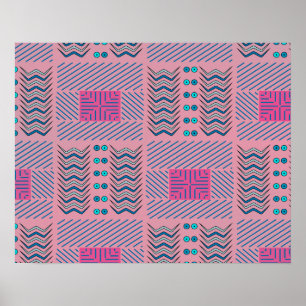 Linhas e Formas Geométricas de Abstrato  Poster