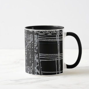'LINHAS ELÉCTRICAS" 11 onças. CANECA DE CAFÉ DA