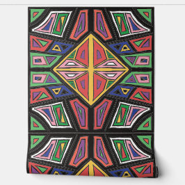 Linhas Negritas - Azulejo Simétrico - Cores Fortes